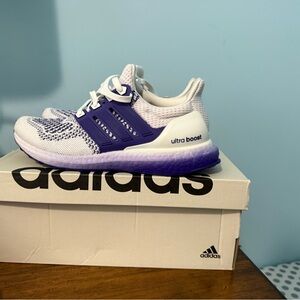 Adidas Kids Ultraboost Purple and White Sneakers